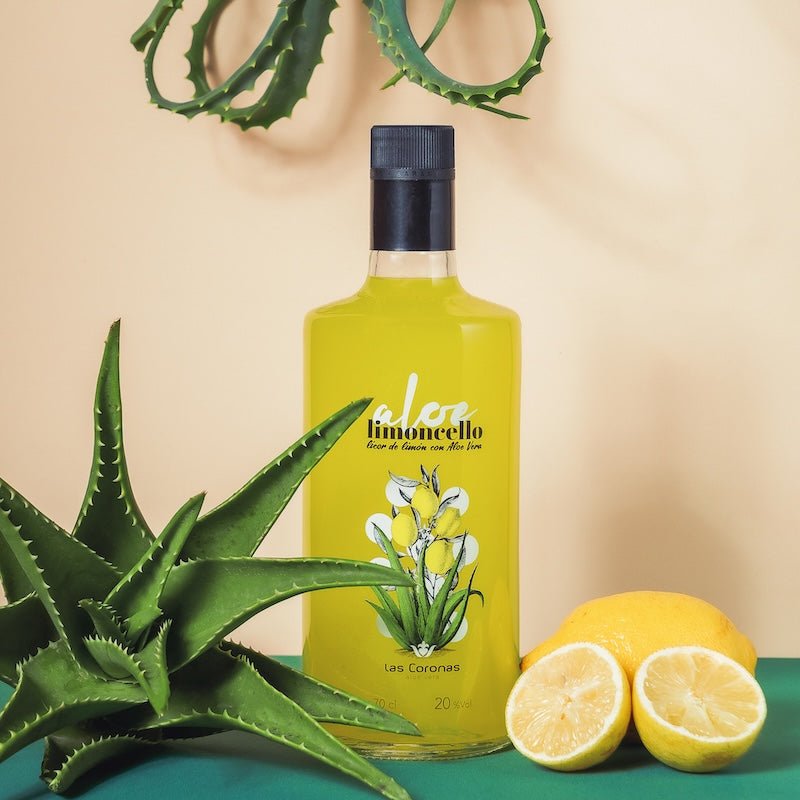 Limoncello con taquitos de Aloe Vera 70cl - Aloe Vera Las Coronas