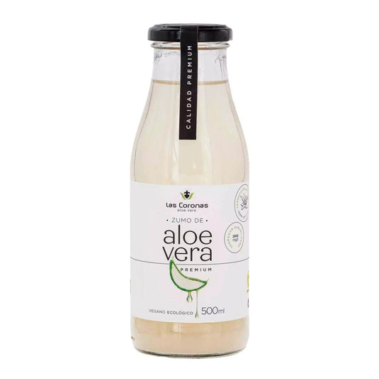 Zumo de Aloe Vera Ecológico PREMIUM con pulpa Artesanal 500ml - Aloe Vera Las Coronas