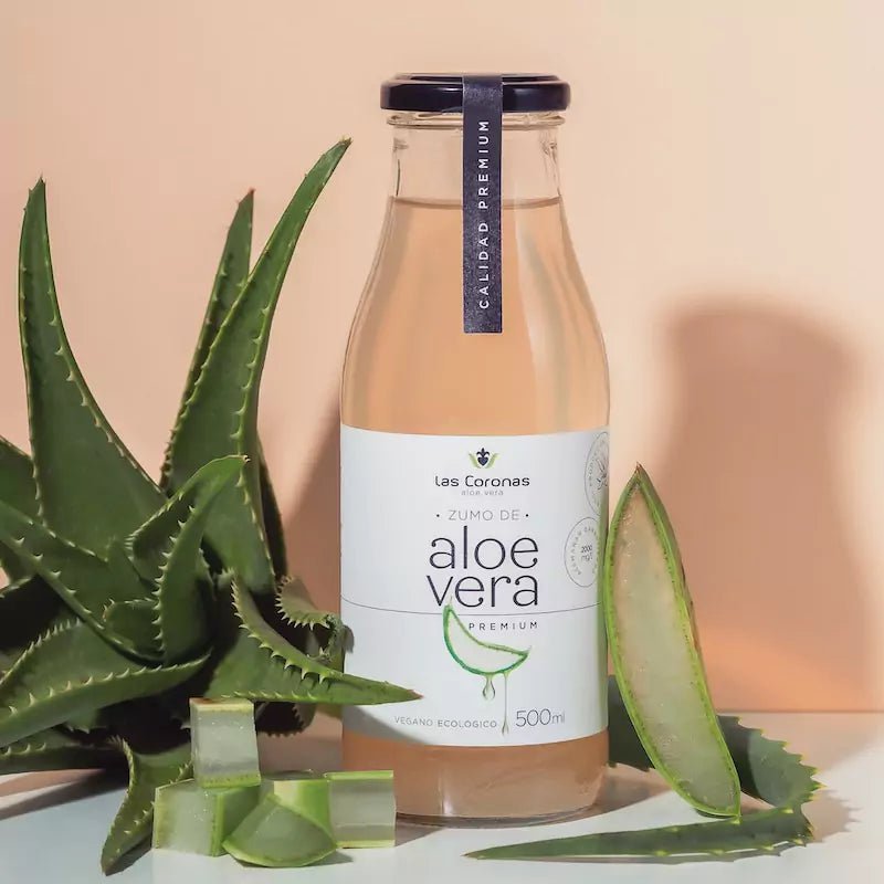 Zumo de Aloe Vera Ecológico PREMIUM con pulpa Artesanal 500ml - Aloe Vera Las Coronas