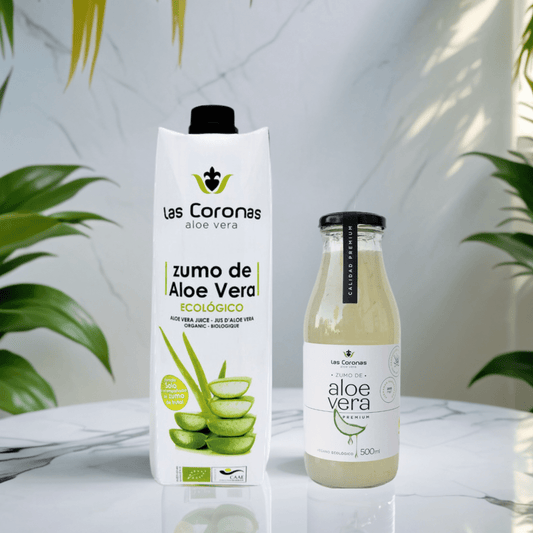 ¿Conoces la diferencia entre nuestros dos formatos de zumo de aloe vera ecológico? - Aloe Vera Las Coronas