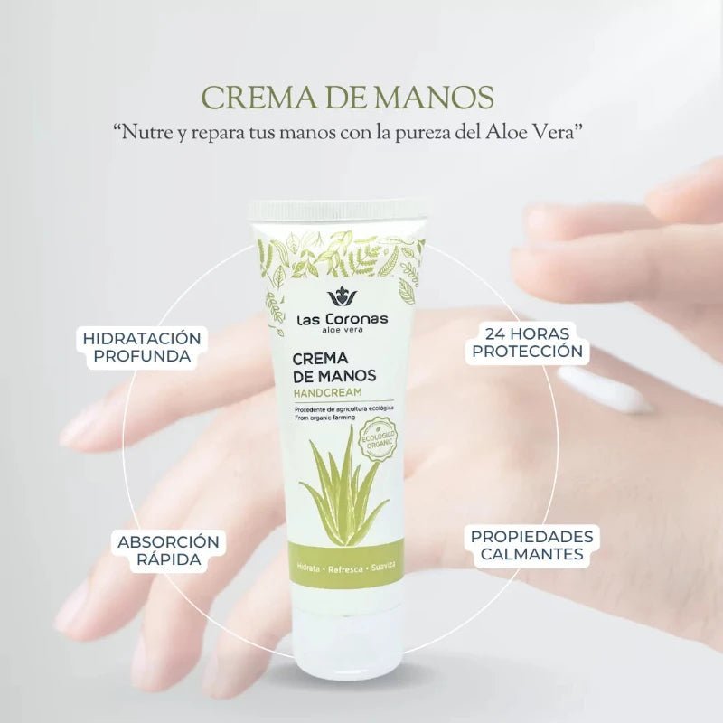 Crema Natural de Aloe Vera para manos 75ml - Aloe Vera Las Coronas