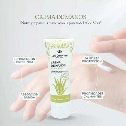 Crema Natural de Aloe Vera para manos 75ml - Aloe Vera Las Coronas