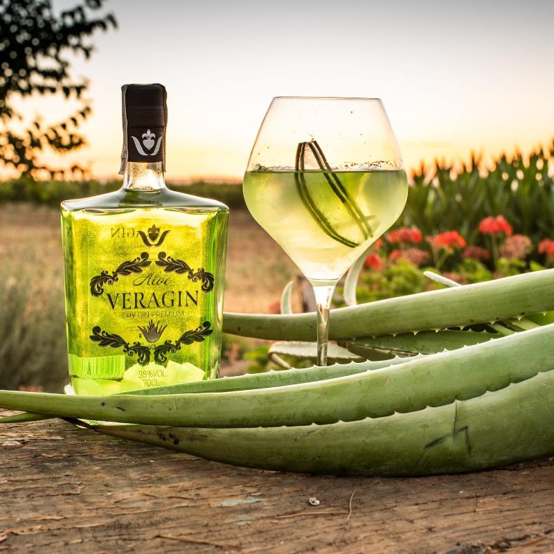 Ginebra Aloe Vera VERAGIN Premium 70cl - Aloe Vera Las Coronas