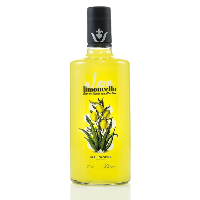 Limoncello con taquitos de Aloe Vera 70cl - Aloe Vera Las Coronas