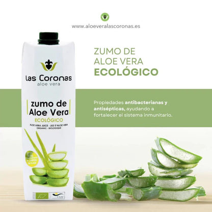 Zumo Aloe Vera Ecológico y Vegano 1 L - Aloe Vera Las Coronas