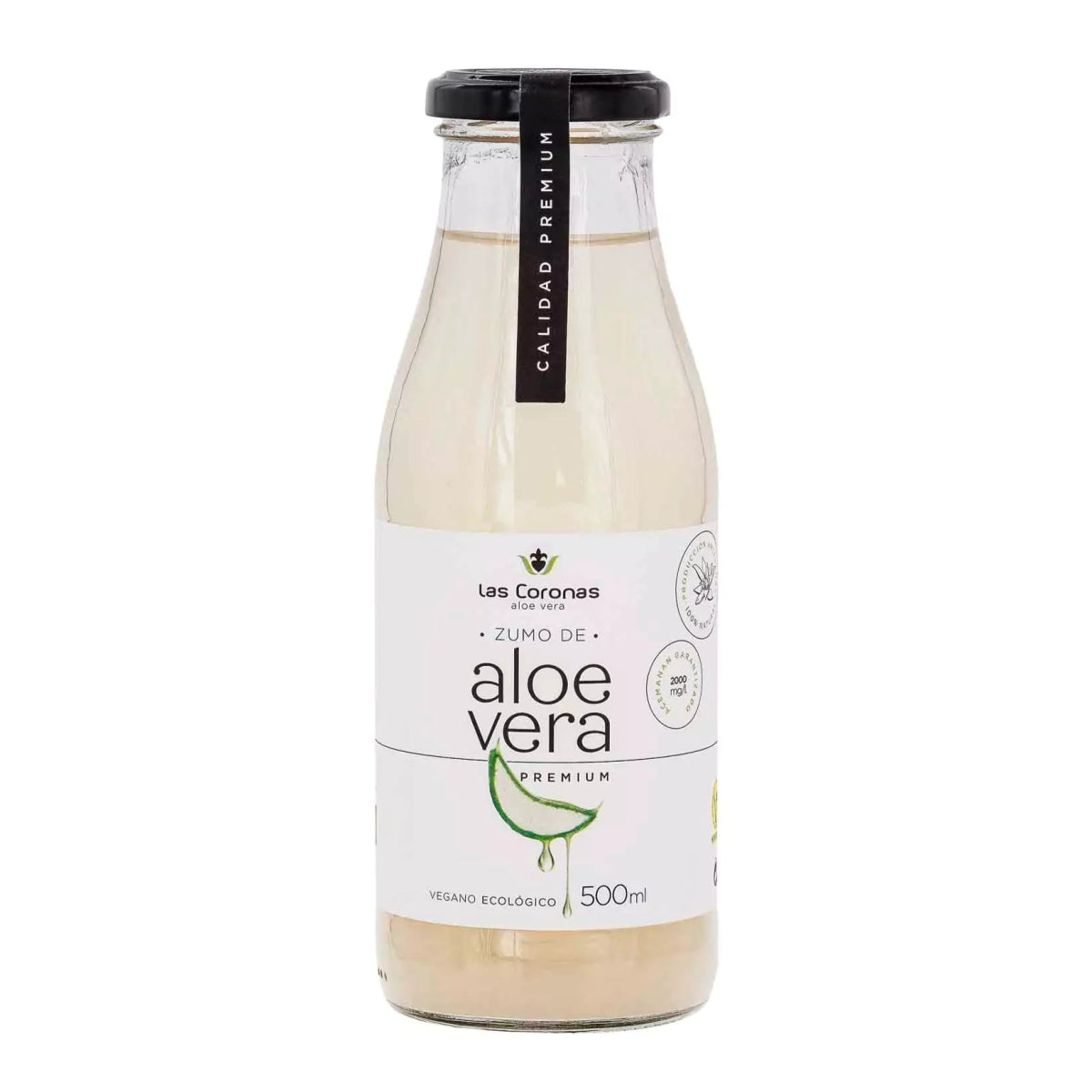 Zumo de Aloe Vera Ecológico PREMIUM con pulpa Artesanal 500ml - Aloe Vera Las Coronas