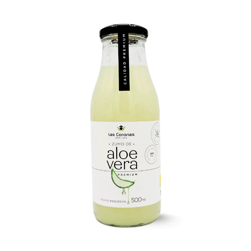 Zumo de Aloe Vera Ecológico PREMIUM con pulpa Artesanal 500ml