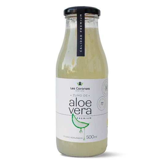 Zumo de Aloe Vera Ecológico PREMIUM con pulpa Artesanal 500ml