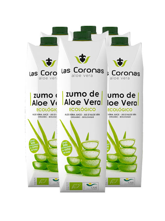 Pack de 6 Zumos de Aloe Vera Ecológico y Vegano Las Coronas